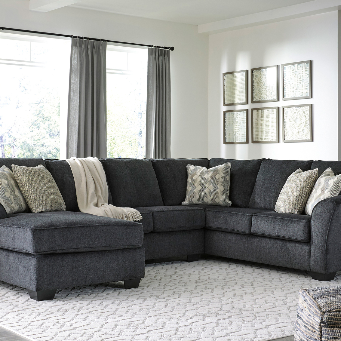 Signature Design by Ashley Eltmann 3 pc. Sectional with LAF Chaise and RAF Sofa - Image 2 of 2