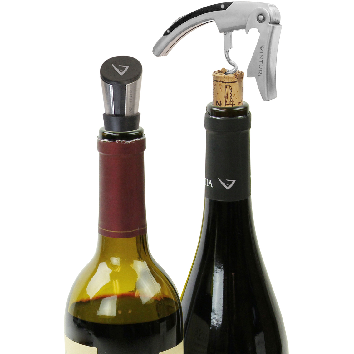 Vinturi Waiter's Corkscrew and Wine Stopper Bar Set with Gift Box - Image 6 of 6