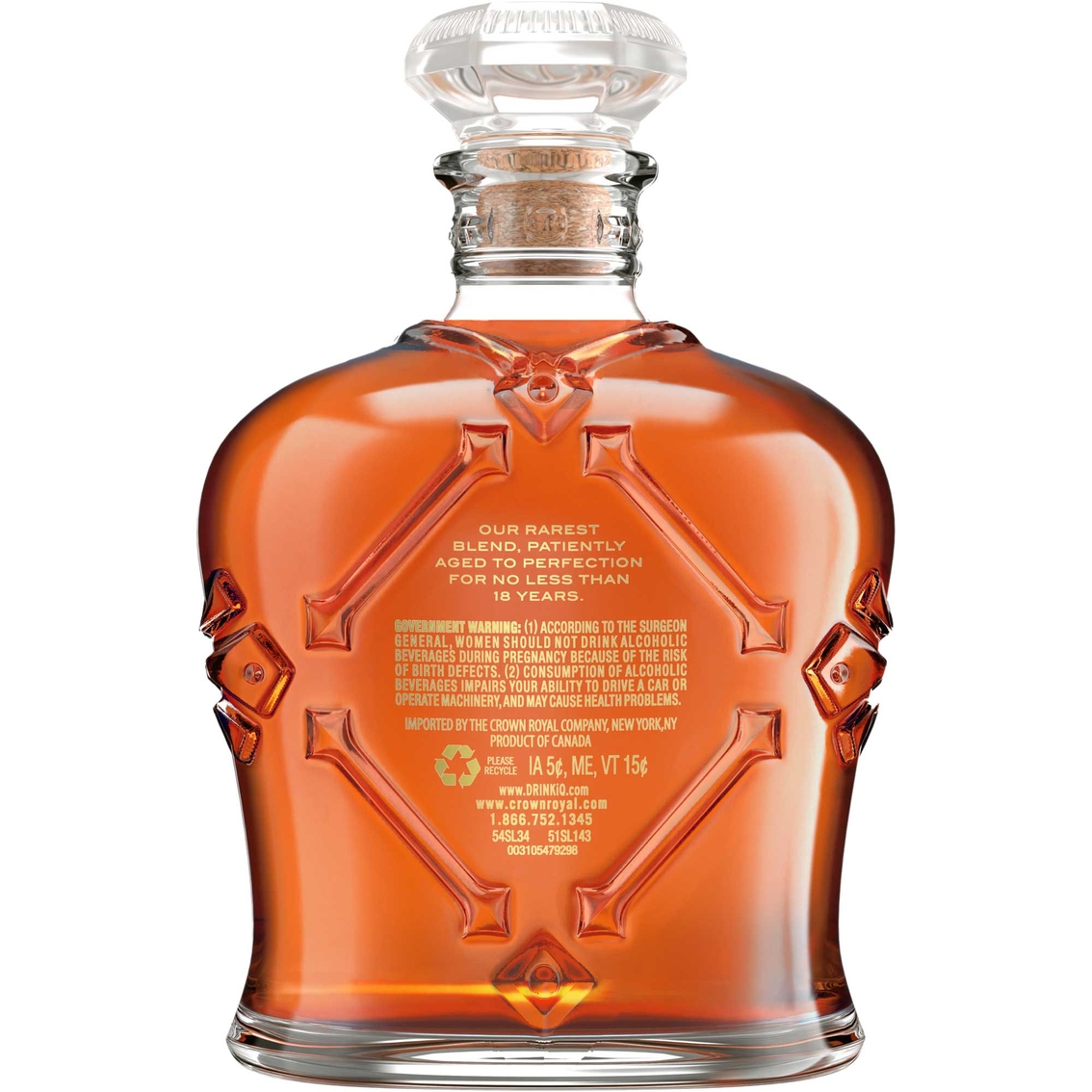 Crown Royal 18 Year Canadian Whiskey 750ml - Image 3 of 3