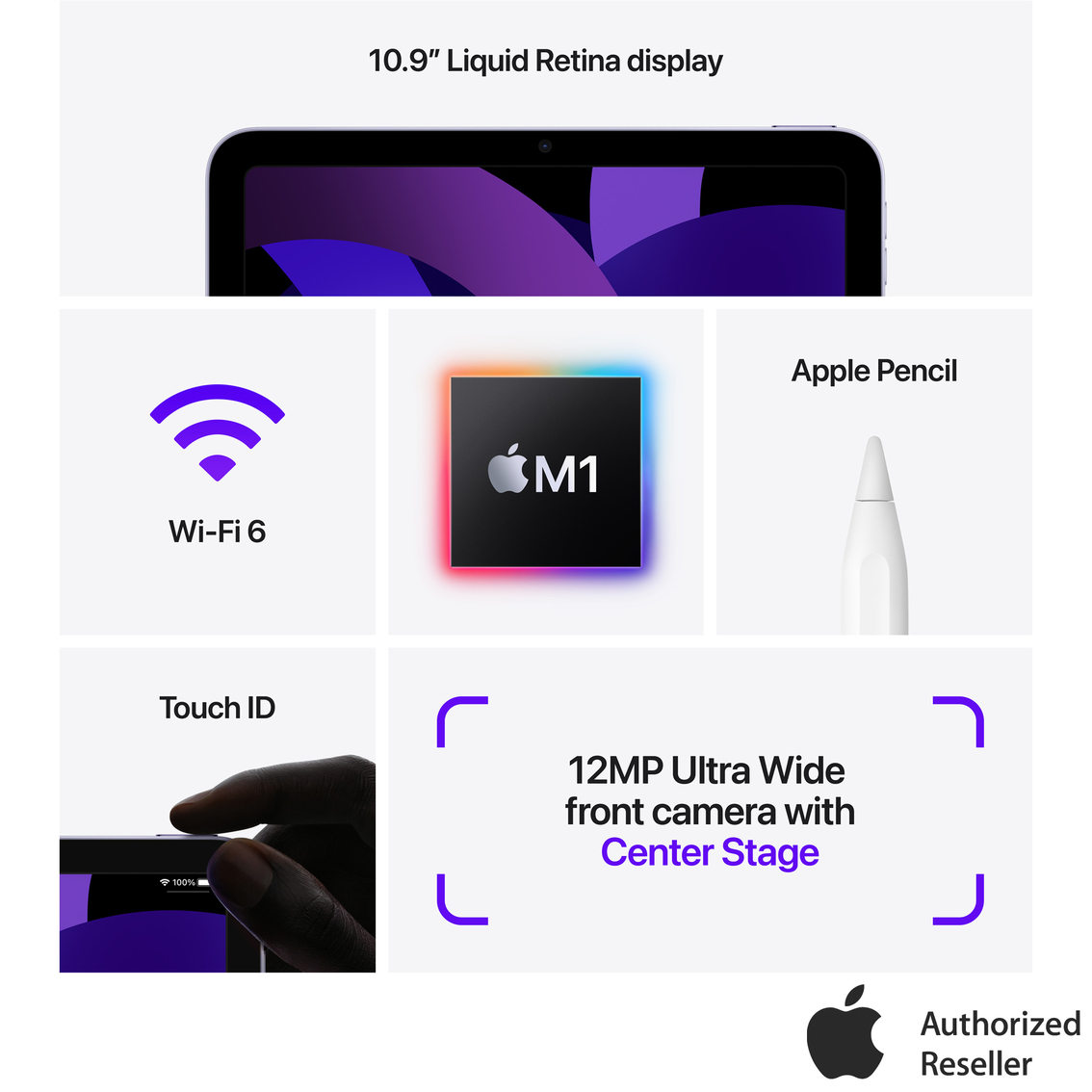 Apple 10.9 in. iPad Air 256GB Wi-Fi plus Cellular (Latest Model) - Image 6 of 9