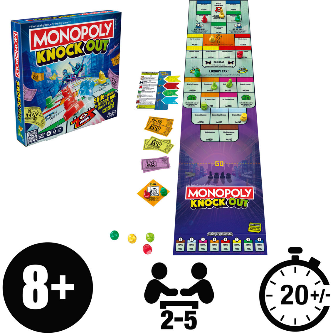 Hasbro Monopoly Knockout - Image 4 of 5