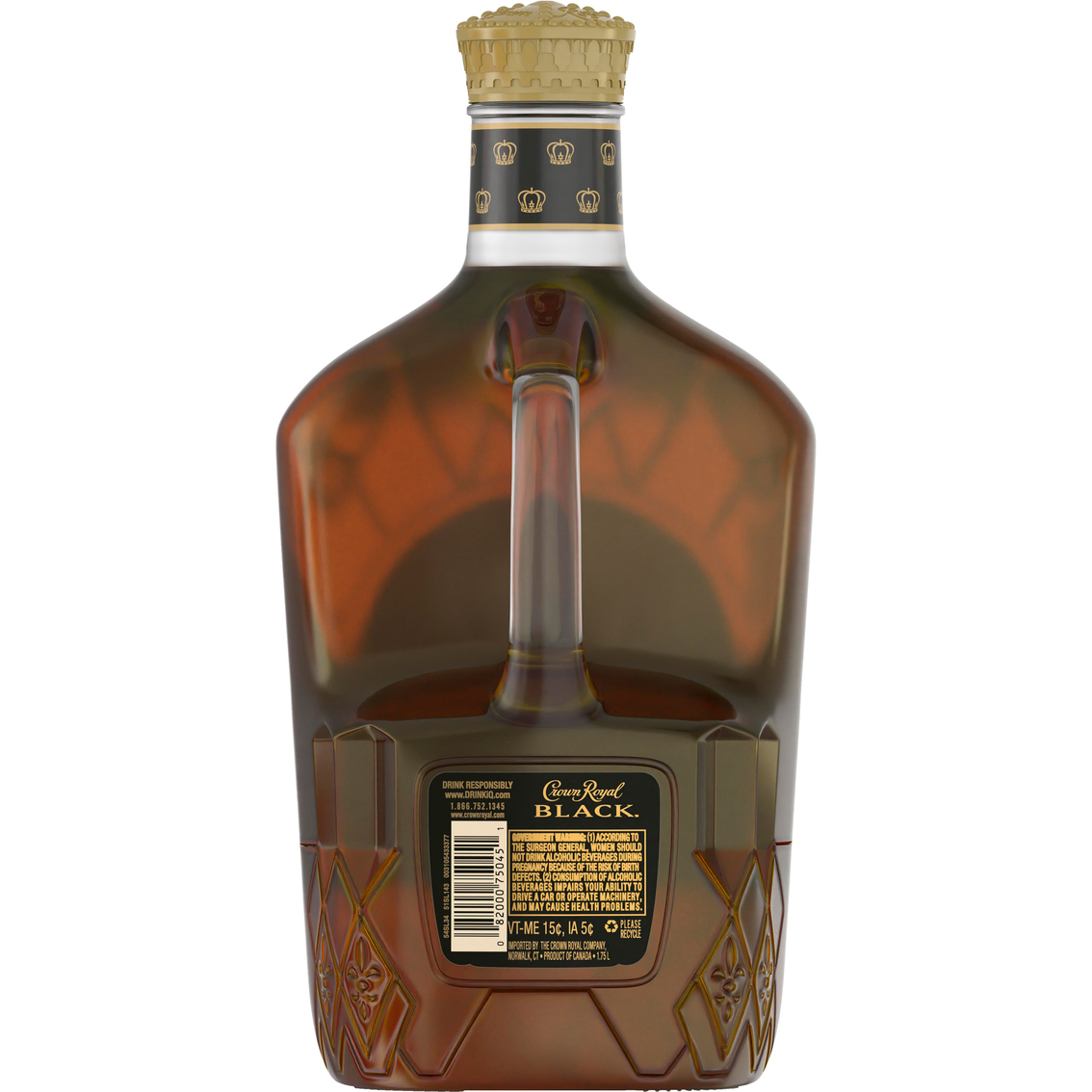 Crown Royal Black Canadian Whiskey 1.75L - Image 2 of 2