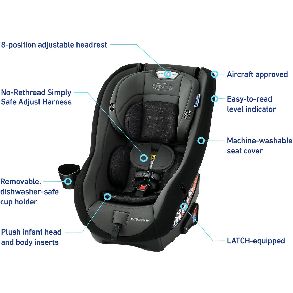 Graco Contender 65 Convertible Car Seat - Image 2 of 2