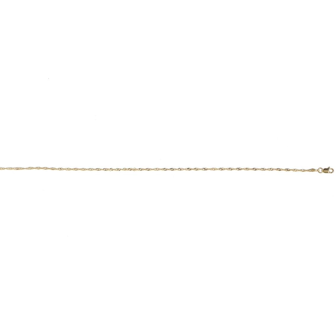 14K Gold Singapore Chain Anklet - Image 2 of 3
