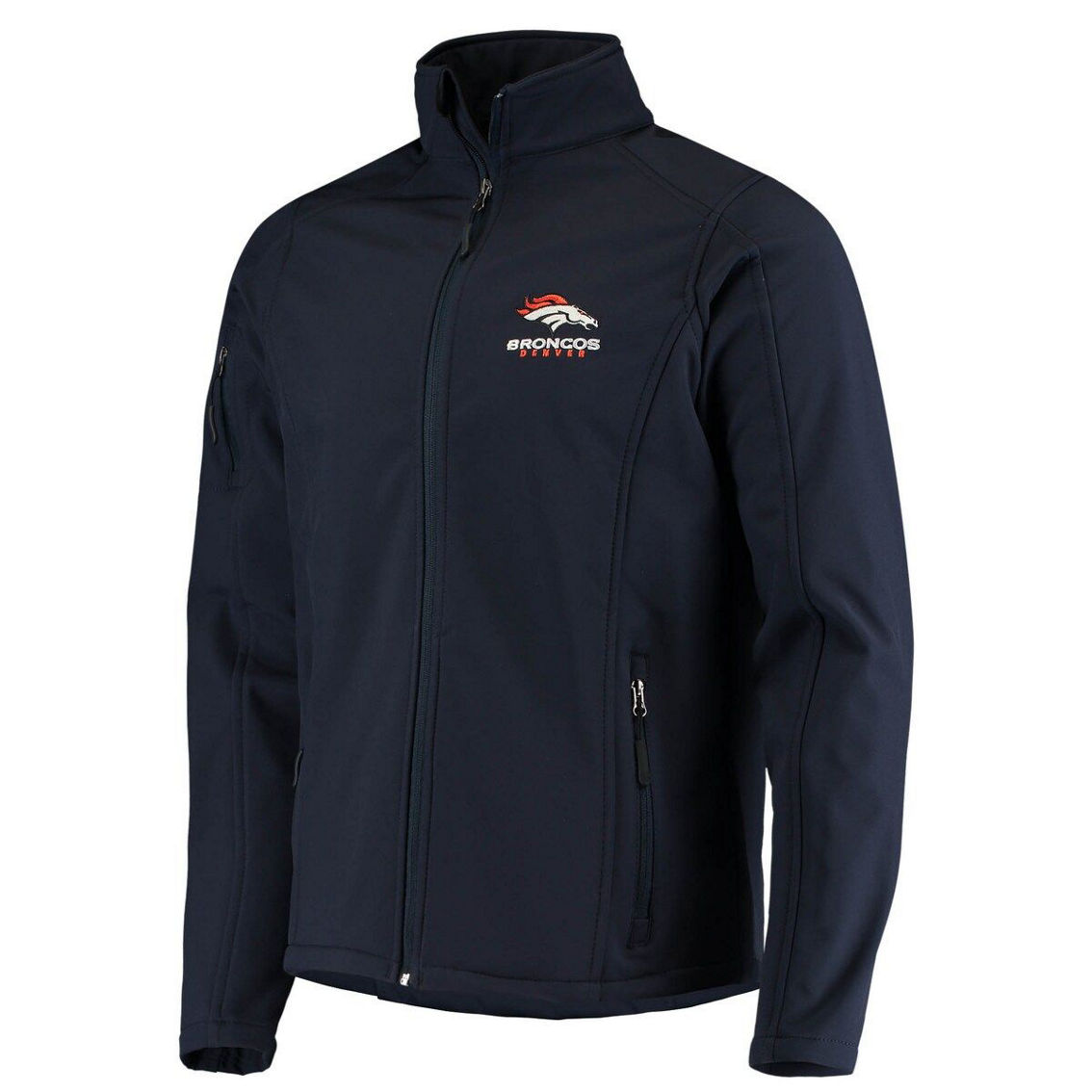 Dunbrooke Men's Navy Denver Broncos Sonoma Softshell Full-Zip Jacket - Image 3 of 4