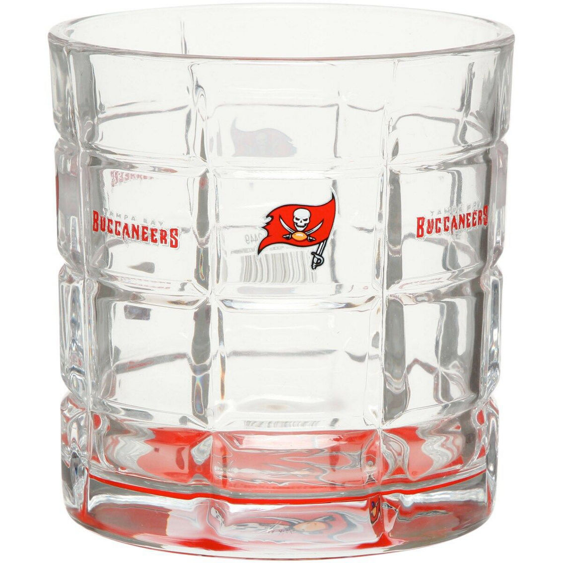 The Memory Company Tampa Bay Buccaneers 10oz. Bottoms Up Squared Rocks Glass - Image 2 of 2