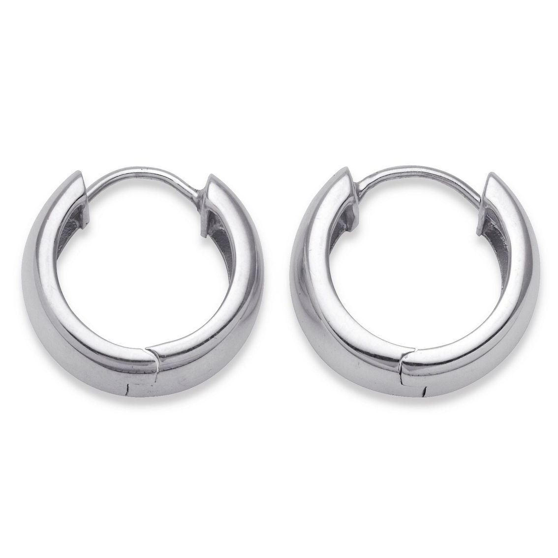 Huggie-Hoop Earrings in .925 Sterling Silver (5/8