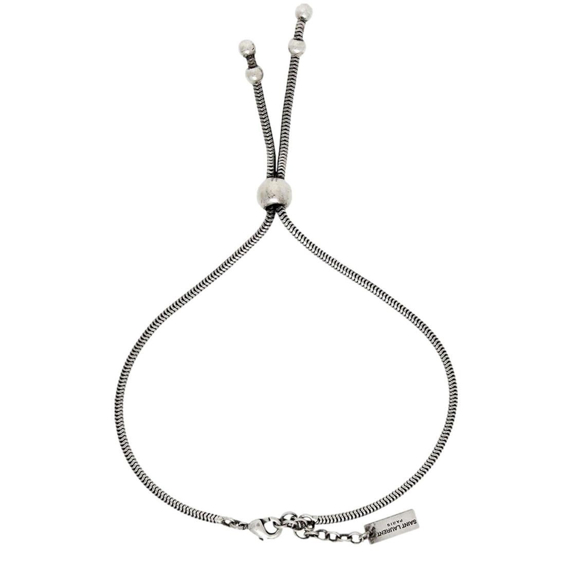 Saint Laurent Silver Bolo Tie Bracelet Large (New) - Image 3 of 3