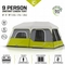 Core Equipment 9 Person Instant Cabin Tent - Image 3 of 10