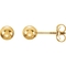 Karat Kids 14K Yellow Gold 4mm Ball Earrings - Image 1 of 3