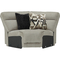 Signature Design by Ashley Colleyville RAF Chaise with Console, 3 Power Recliners - Image 5 of 9