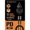 ToughTested 20W PD A+C Car Charger with 6 ft. Coiled C to C Cable - Image 1 of 4