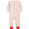Carter's Baby Girls Strawberry Zip Up Cotton Sleep and Play Pajamas - Image 1 of 3