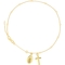 14K Yellow Gold Adjustable Mary and Cross Anklet - Image 1 of 3