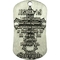 Shields of Strength Veteran Antique Finish Dog Tag Necklace, Joshua 1:9 - Image 2 of 2