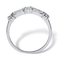 .98 TCW Round and Baguette Cubic Zirconia Ring in Sterling Silver - Image 2 of 5