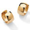 PalmBeach Gold-Plated Sterling Silver Huggie-Style Hoop Lever-Back Earrings - Image 1 of 4