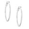 Bella Silver Sterling Silver 2x35mm Hoop Earrings - Image 1 of 2