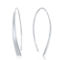 Bella Silver Sterling Silver Curved Flat Bar Threader Earrings - Image 1 of 2