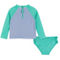 Andy & Evan Infant Girls Butterfly Applique Rashguard Set - Image 2 of 5