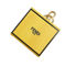 Fendi Roma Mini Box Yellow Leather Key Ring Charm (New) - Image 1 of 5