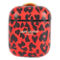Saint Laurent Leopard Print Black and Red Leather Airpods Case (New) - Image 1 of 5