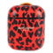 Saint Laurent Leopard Print Black and Red Leather Airpods Case (New) - Image 2 of 5