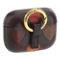 Saint Laurent Heart Printed Brown Textured Leather Airpods Case (New) - Image 3 of 4