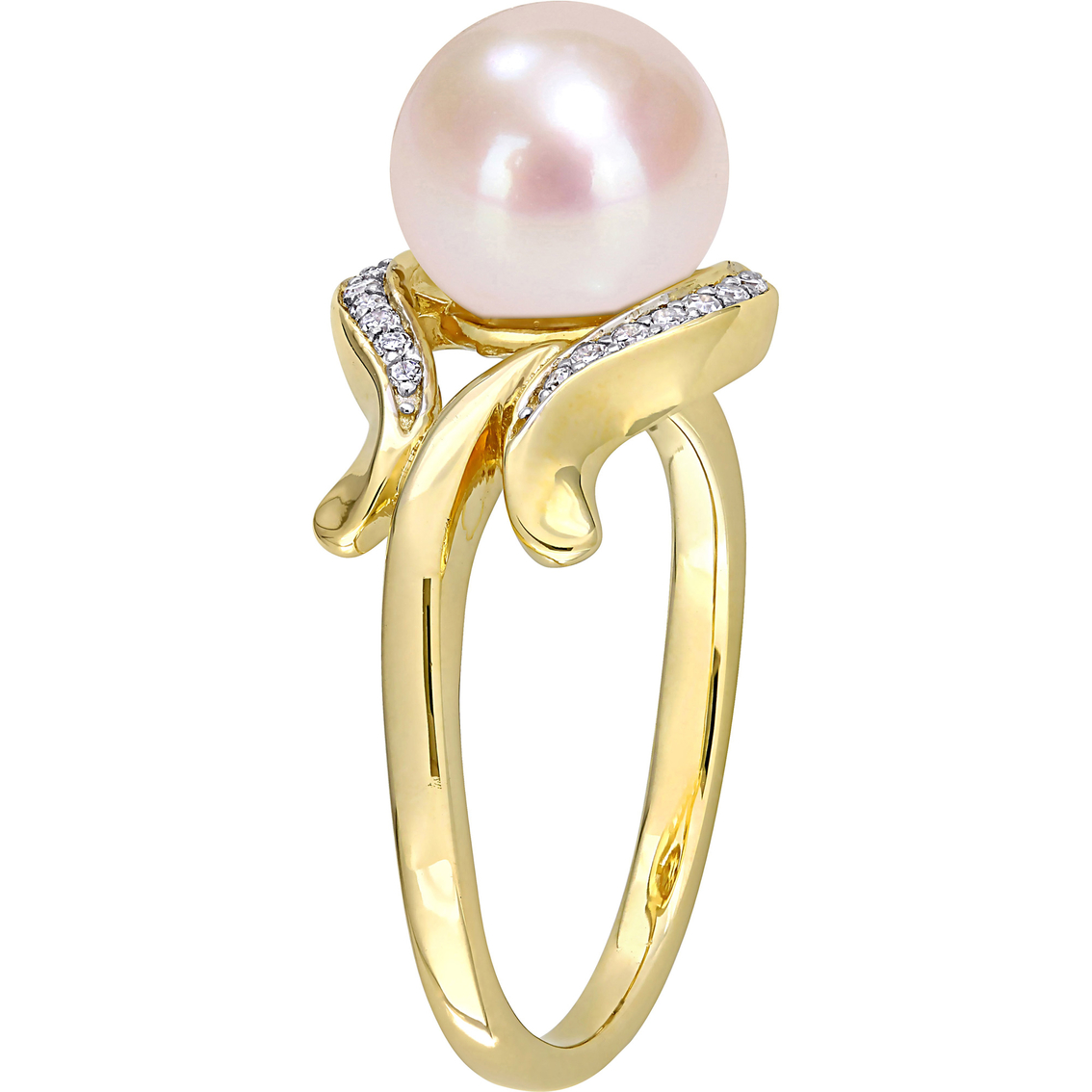 Sofia B. 10k Gold Cultured Freshwater Pearl And Diamond Accent Ring ...
